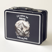 Caminhando com meu cachorro Metal Lunchbox