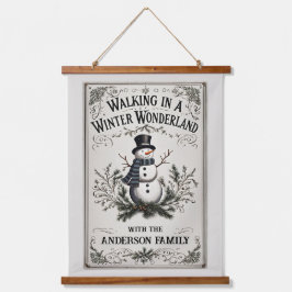 Caminhando em uma Wonderland de inverno Snowman