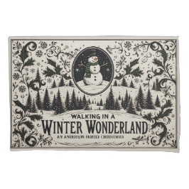 Caminhando em uma Wonderland de inverno Snowman