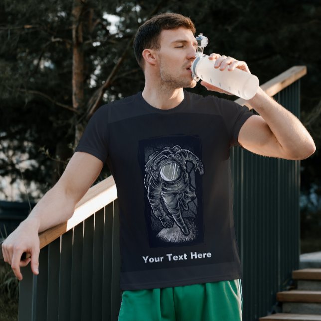 Caminhando no planeta Lua - Camisa T (Criador carregado)