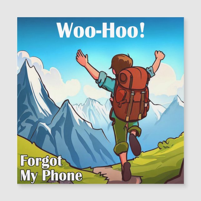 Caminhando Woo-Hoo Esqueci Meu Celular (Frente)