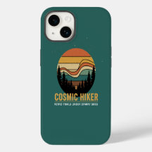Caminhante Cósmico Retro Anos 70 Pôr do Sol Espaço