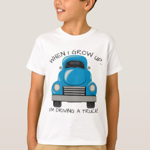 Caminhão azul camisa personalizada