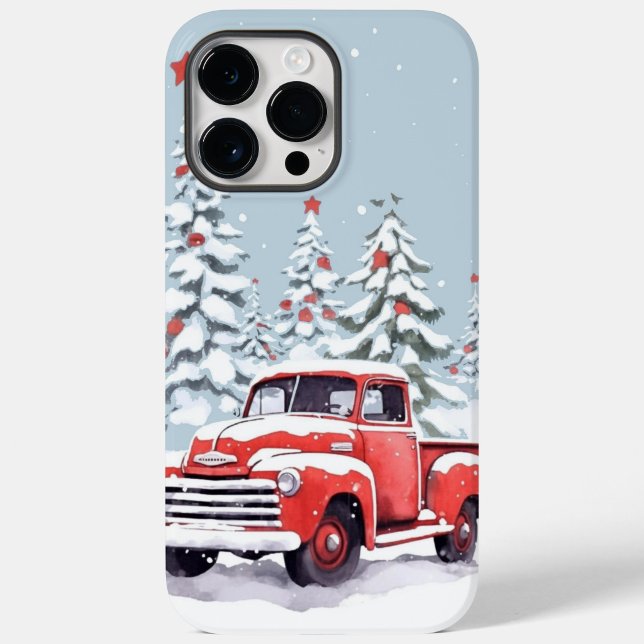 Caminhão de árvore de Natal ("Vintage red truck vibes all winterlong.")