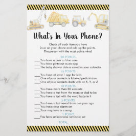 Caminhão de Construção O que há no seu jogo telefô