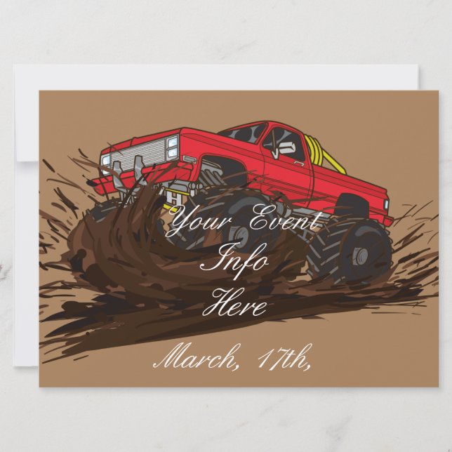 Caminhão de lama de 4 rodas Thunder_Cove (Frente)