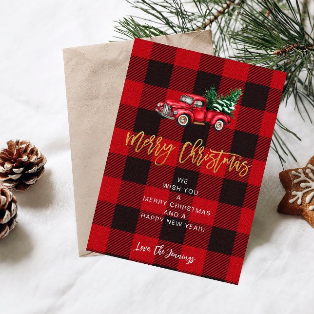 Caminhão e Buffalo Cheque Feliz Natal (Criador carregado)