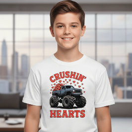 Caminhão Esmagando Corações Camiseta Infantil – Va