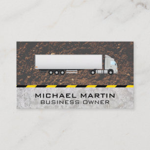 Caminhão Semi  Cartão de visita de construção