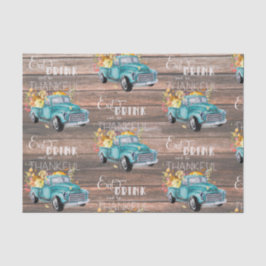 Caminhão Vintage da Colheita | Papel de Seda de Ou