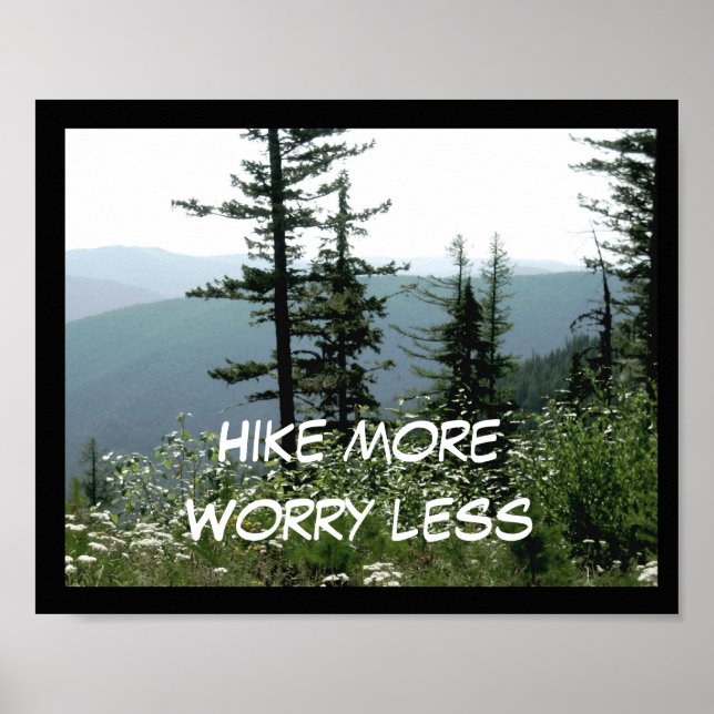 caminhar mais texto de poster na fotografia de mon (Frente)