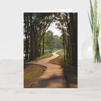 Caminho aberto em Dusk - Cartão de saudação natura