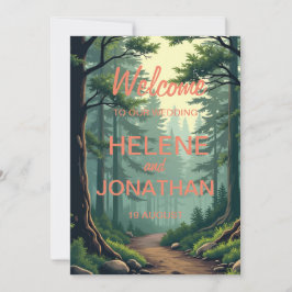 Caminho da Natureza: Um Cartão de Convite Serene p