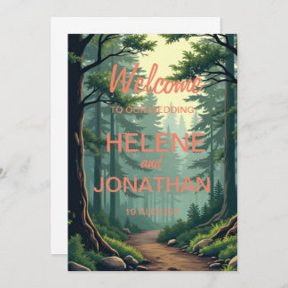 Caminho da Natureza: Um Cartão de Convite Serene p