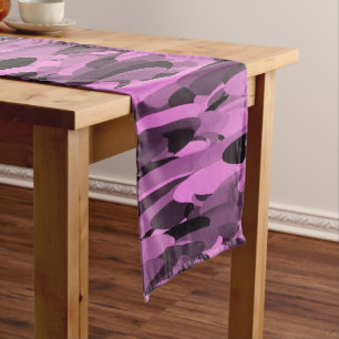 Caminho De Mesa Grande Abstrato Padrão preto roxo
