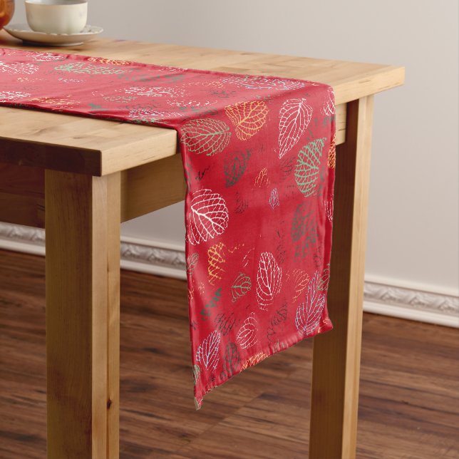 Caminho De Mesa Grande Autumn, Leaves Pattern (No Local)