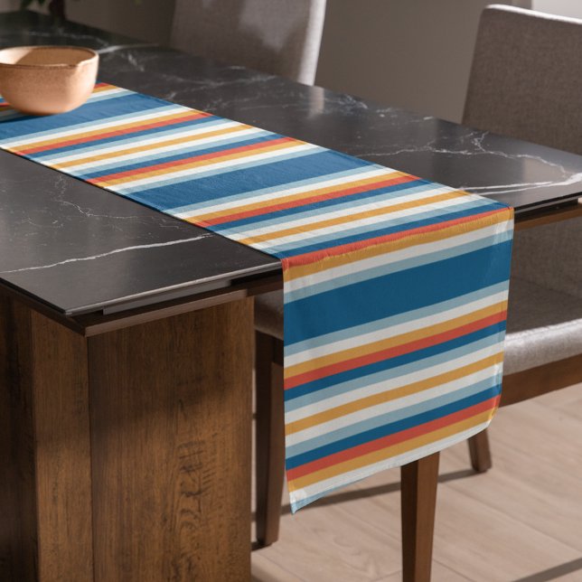 Caminho De Mesa Grande Bandas Uniformes Azuis (table runner)