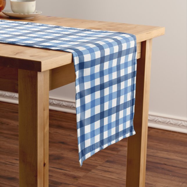 Caminho De Mesa Grande Blue Checkage Charm grande Mesa Runner (No Local)