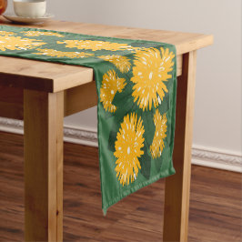 Caminho De Mesa Grande Cama de Dente-de-Leão Estilizado de Flor Silvestre