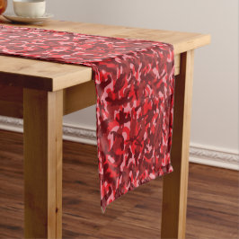 Caminho De Mesa Grande Camuflagem de Salmão Vermelho