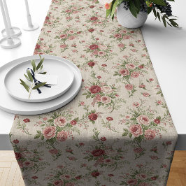 Caminho De Mesa Grande Chique Romântico Floral Mesa Runner