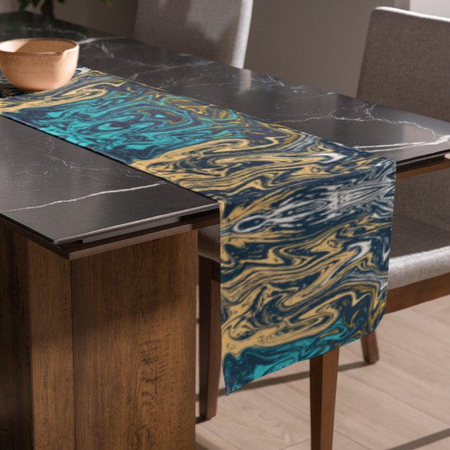 Caminho De Mesa Grande Cor do Azulejo Marble (table runner)