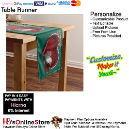 Caminho De Mesa Grande Coração Magic Green Mesa Runner House Linen