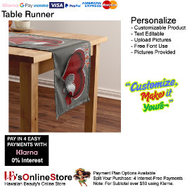 Caminho De Mesa Grande Coração Magic Mesa Runner House Linen