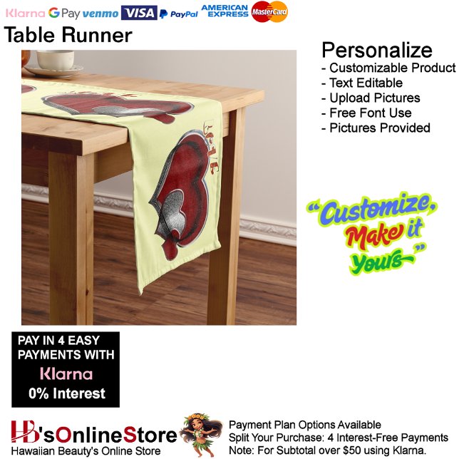 Caminho De Mesa Grande Coração Magic Yellow Mesa Runner House Linen (Heart Magic Yellow Table Runner Household Linen.)