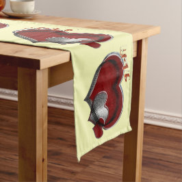 Caminho De Mesa Grande Coração Magic Yellow Mesa Runner House Linen