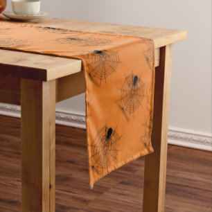 Caminho De Mesa Grande Corredor alaranjado da mesa da Web de aranha do