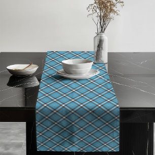 Caminho De Mesa Grande Corredor Amarelo Azul de Tartan - Presente para Ja