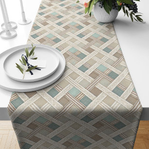 Caminho De Mesa Grande Corredor de Mesa de Boho Moderno com Geometria Neu
