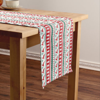 Caminho De Mesa Grande Corredor de Mesa de Natal Rena Nórdica & Pinheiro