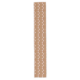 Caminho De Mesa Grande Corredor Floral de Cobre Estilo Boho Pastel Jantar