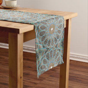 Caminho De Mesa Grande Decoração Árabe Persa Oriental Turca Arabesco