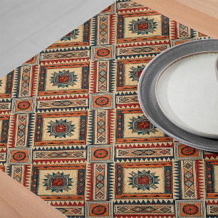 Caminho De Mesa Grande Eclectic Tribal Impressão Mesa Runner Global Inspi