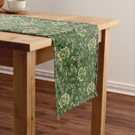 Caminho De Mesa Grande Elegância da Farmhouse Verde Francesa eterno