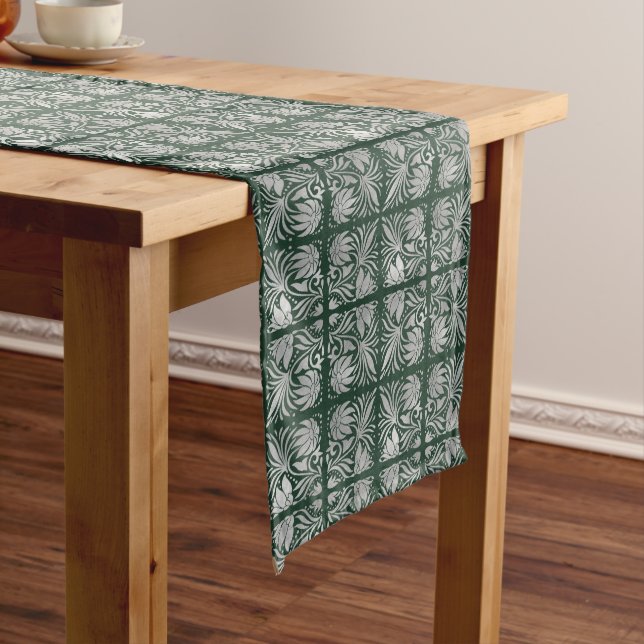 Caminho De Mesa Grande Emerald Essence Table Art Table Runner (No Local)