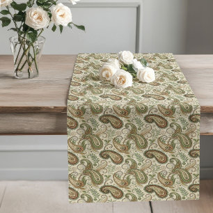 Caminho De Mesa Grande Encantadora Paisley Earthy Mesa Decor da Boêmia
