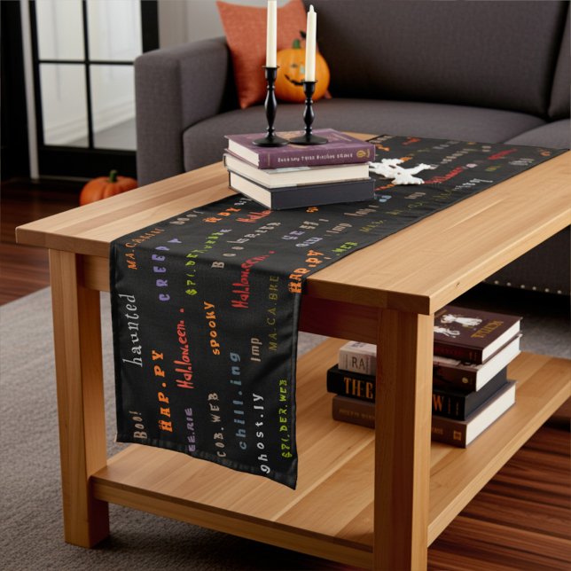 Caminho De Mesa Grande Espírito Assustador de Halloween Moderno (Criador carregado)