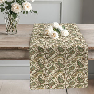 Caminho De Mesa Grande Estilo de Boho Terreno Quente de Pastel para Entre