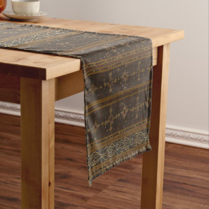 Caminho De Mesa Grande Executante de Mesa de Batik Striped Elegante