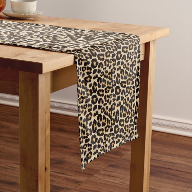 Caminho De Mesa Grande Faux Lepard fur Beauful (No Local)