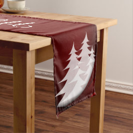 Caminho De Mesa Grande Feliz Natal com Árvores de Natal