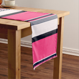 Caminho De Mesa Grande Fitas Uniformes Rosa