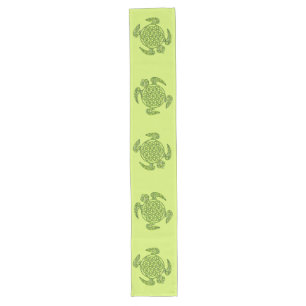 Caminho De Mesa Grande Flor Da Vida / Blume des Lebens - Tartaruga verde