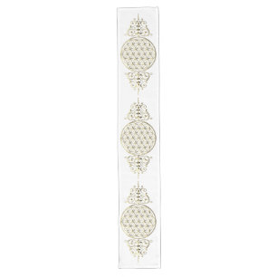 Caminho De Mesa Grande Flor de Vida / Blume des Lebens - vintage VIII