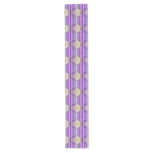 Caminho De Mesa Grande Flor de Vida / Blume des Lebens - Yantra violet