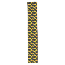 Caminho De Mesa Grande floral amarelo da moda  